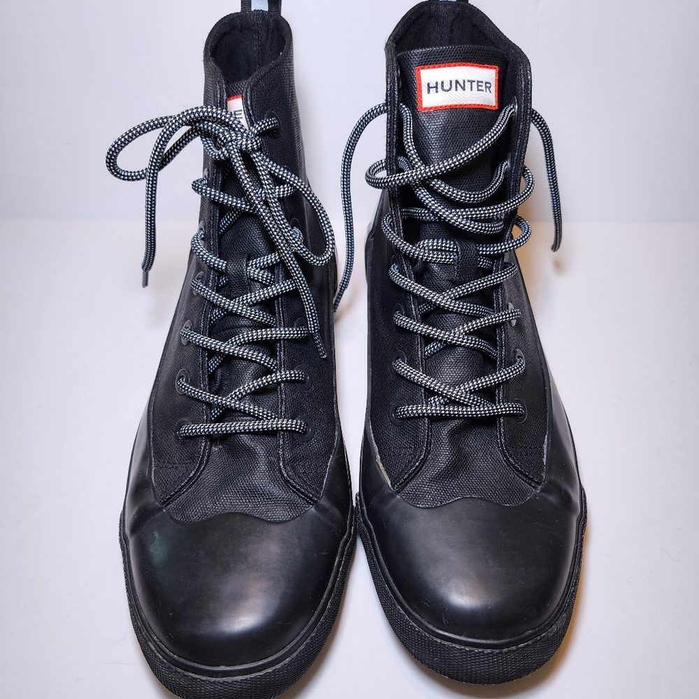 Hunter Black High-Top Women's Shoes - Picture 3 of 9